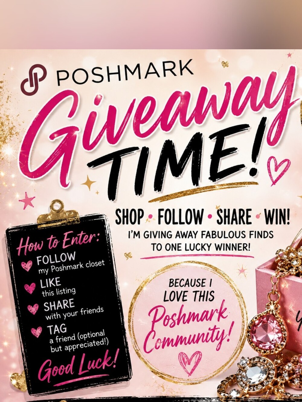 Giveaway Listing Free Shipping And A Mystery Jewelry Item :)